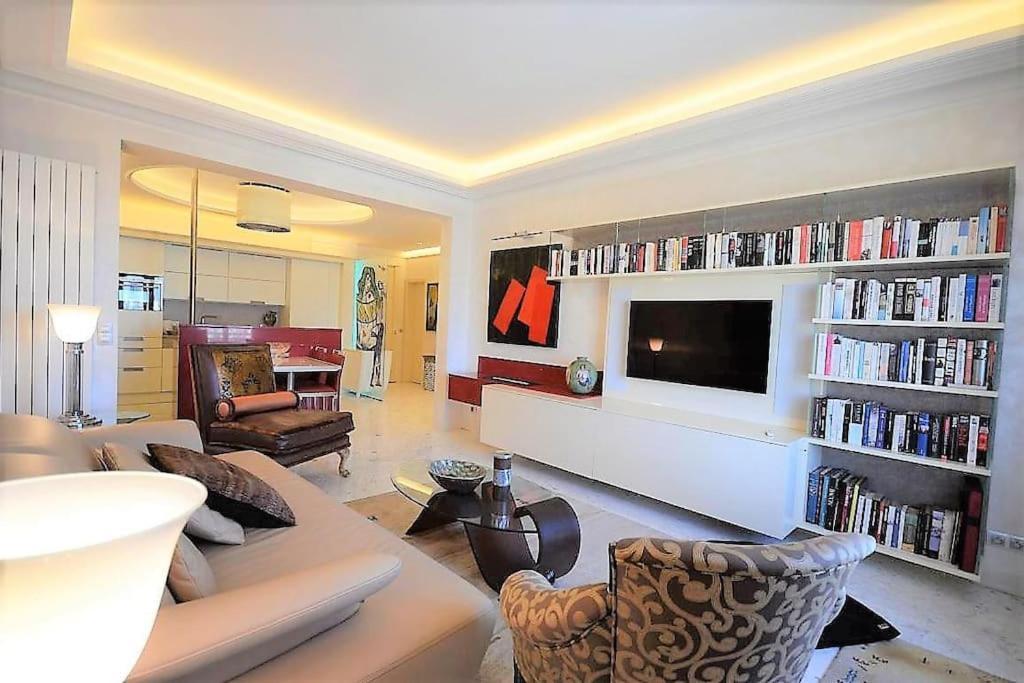 Palais Miramar Suite Art Modern - Derniere Etages Vue Mer - 75M De Confort - En Face Des Plages -Wifi - Clim Cannes Bagian luar foto