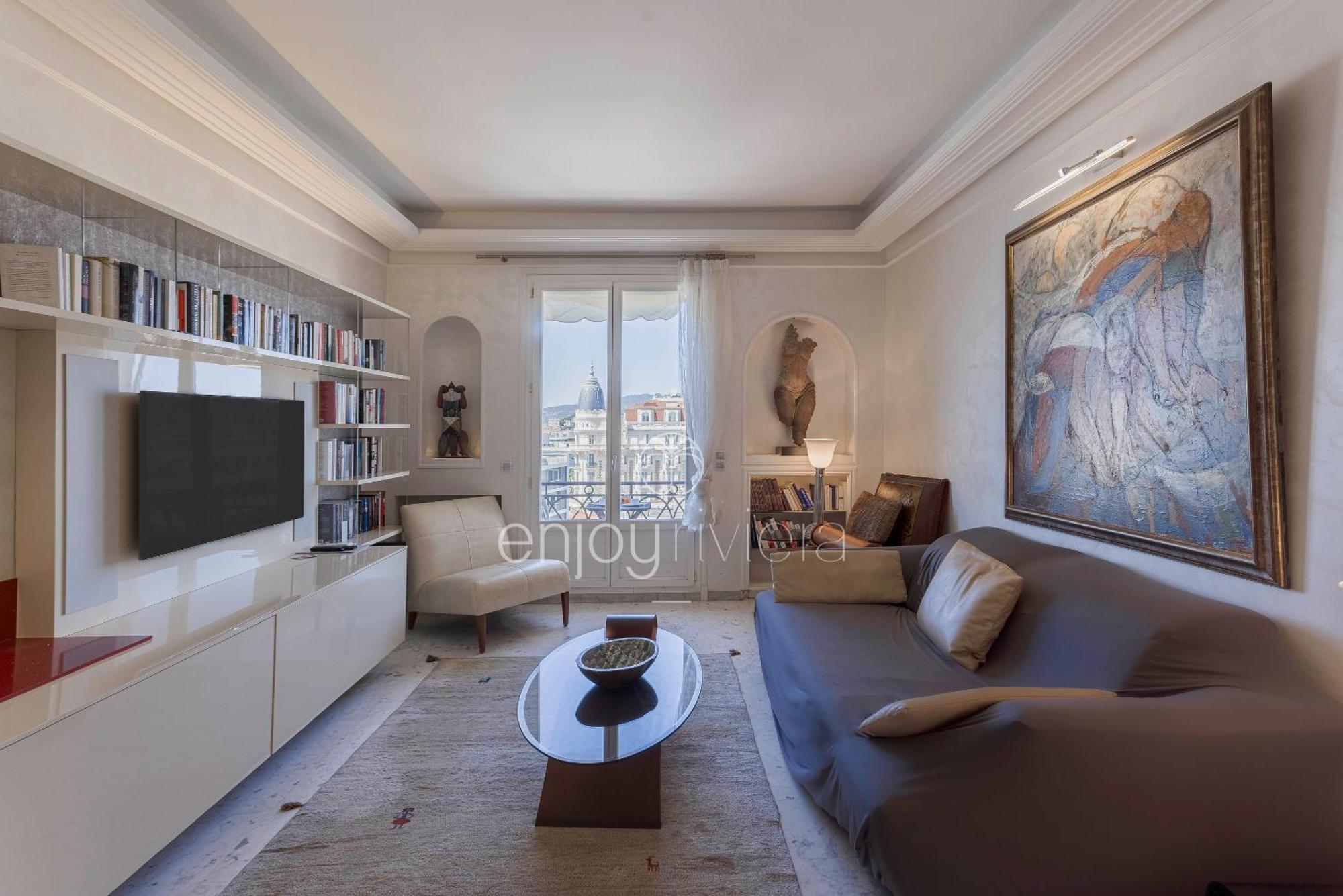 Palais Miramar Suite Art Modern - Derniere Etages Vue Mer - 75M De Confort - En Face Des Plages -Wifi - Clim Cannes Bagian luar foto