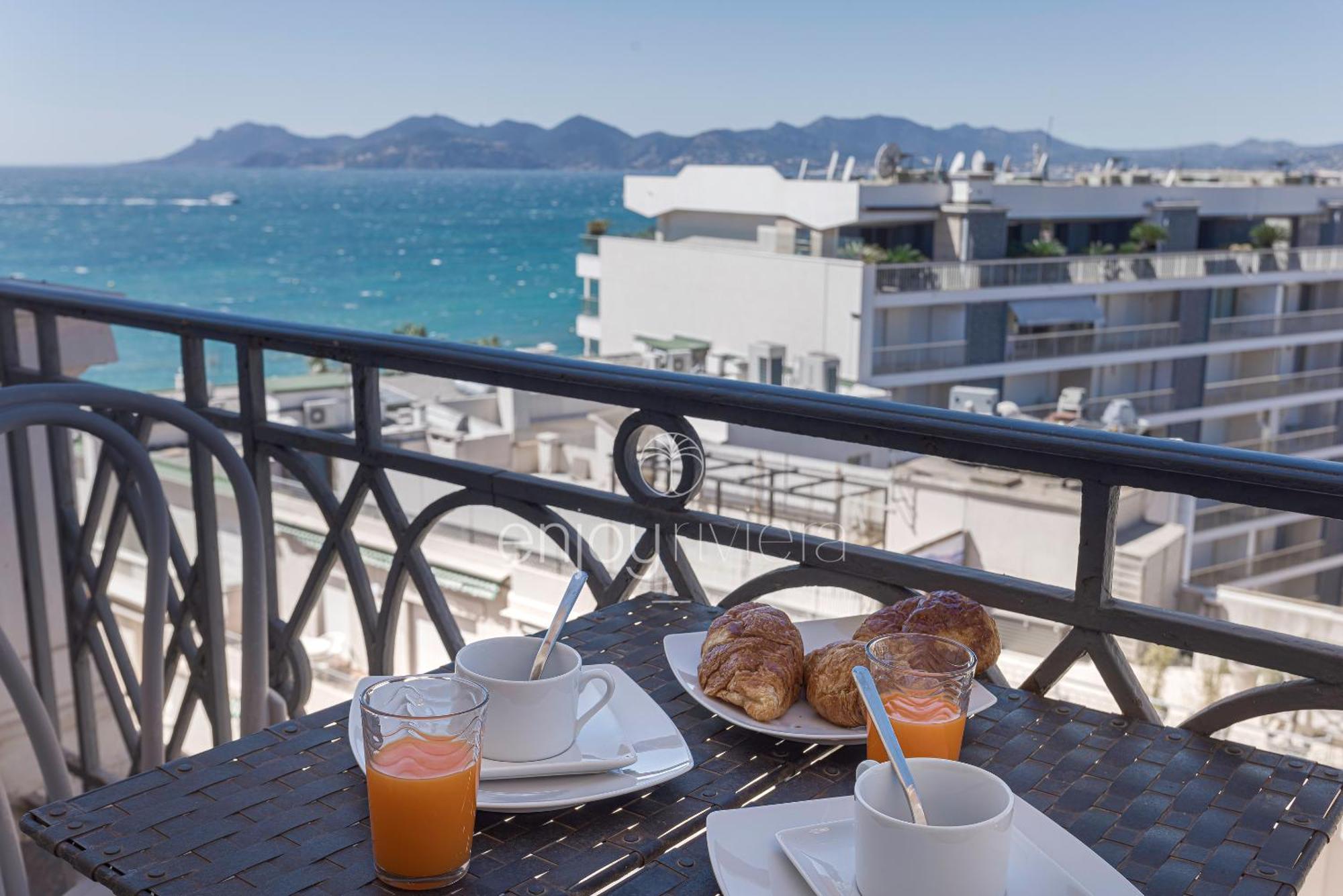 Palais Miramar Suite Art Modern - Derniere Etages Vue Mer - 75M De Confort - En Face Des Plages -Wifi - Clim Cannes Bagian luar foto